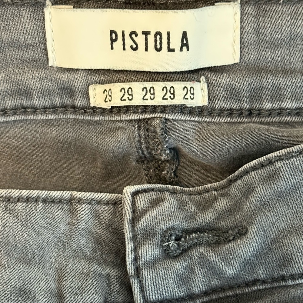 Women's Pistola Gray Skinny Cargo Jeans - Picture 2 of 5